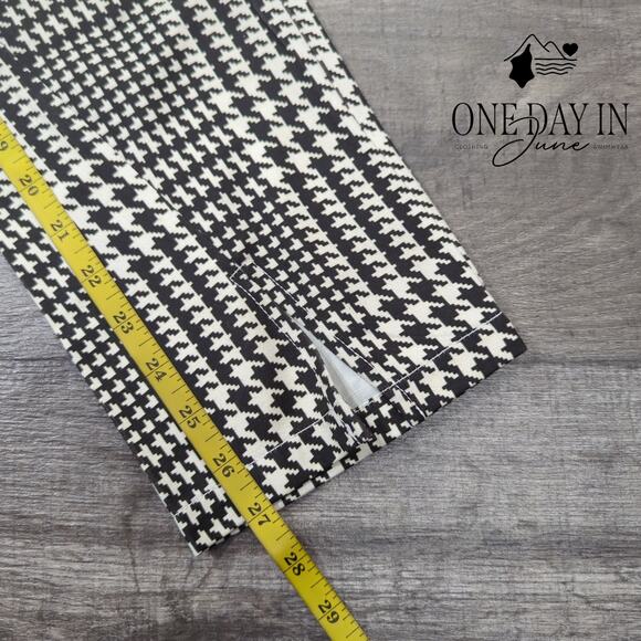 Adriano Goldschmied Lettuce Edge Houndstooth Print Pants Size 27 (4) - Picture 5 of 6